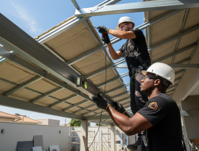 Coberturas com vedação e isolamento térmico acústico